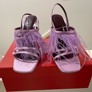 STAUD size 41 ANISE FEATHER HEEL | LILAC
